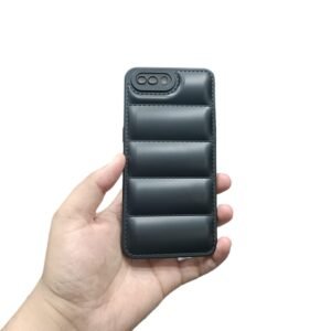 OPPO A3s / A12E Puffer Case - OPPO A3s / A12E, Black Puffer