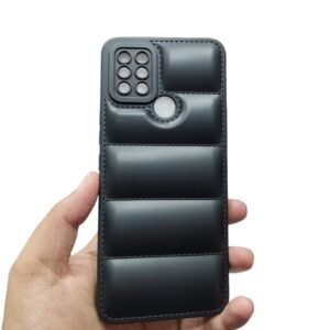 Tecno Pova Puffer Case - Tecno Pova, Black Puffer