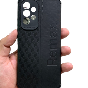 Samsung Galaxy A53 5G Puffer Case - Samsung A53 5G, Black Leather