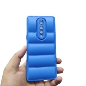One Plus 8 4G ( 1+ 8 ) Back Cover Soft P Puffer Case - One Plus 8 4G, Blue Down