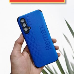 One Plus Nord CE Lavish Soft Fabric Doub Leather Fabric Case - Blue