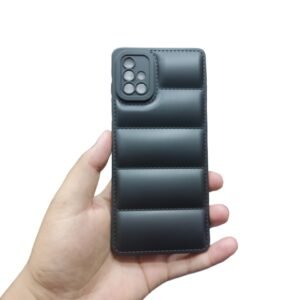 Samsung Galaxy A71 Puffer Case - Samsung Galaxy A71, Black Down