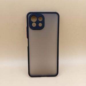 Mi 11 Lite PC Matt Color Button Camera Matte Shockproof Case - Mi 11 Lite, Black