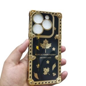 Infinix Hot 40i / Smart 8 Plus / 8+ / Smart 8 / Spark Go 2024 Glitter Case - Tecno Spark 20 / 20C / Infinix Hot 40i / Smart 8 Plus / 8+ / Smart 8 / Spark Go 2024, Leafe Crome