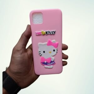 Realme_ C11 Back Cover Mickey Mouse Cart Back Cover - Pink Kitty