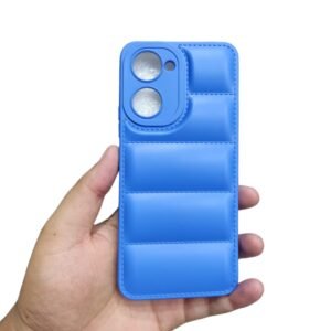 Vivo Y03 4G / Y18 4G Puffer Case - Vivo Y03 4G, Blue Down