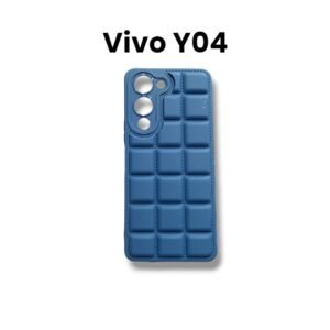 Vivo Y04 4G Puffer Matte Case - Vivo Y04 4G, Blue