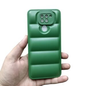 Redmi Note 9 Puffer Matte Case - Redmi Note 9, Green Down