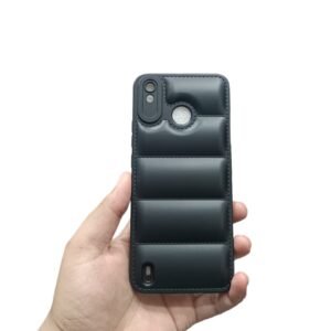 Tecno Spark 4 Lite Puffer Case - Tecno Spark 4 Lite, Black Puffer