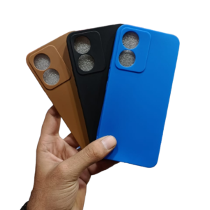 Vivo_ Y02s Lavish Soft Fabric Double Col Leather Fabric Case - Vivo Y02s, Brown Matt