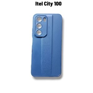 Itel City 100 Leather Woven Case - Itel City 100, Blue