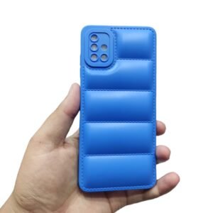 Samsung Galaxy A51 Puffer Case - Samsung Galaxy A51, Blue
