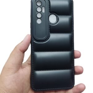 Tecno Spark 7 Pro Puffer Case - Tecno Spark 7 Pro, Black Down