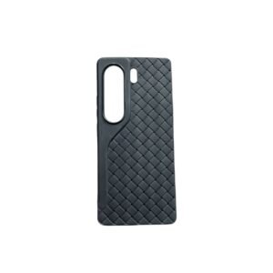 Tecno Camon 40 4G Leather Case - Tecno Camon 40 4G, Black Woven