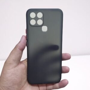 Infinix Smart 6 Matte Shockproof Case - Infinix Smart 6, Black soft