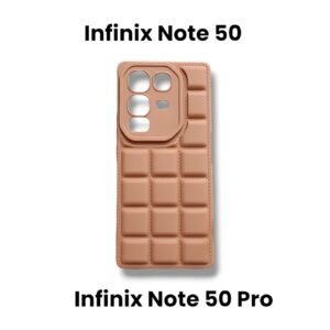 Infinix Note 50 4G / Note 50 Pro 4G Puffer Silicone Case - Note 50 /Note 50 Pro, Brown