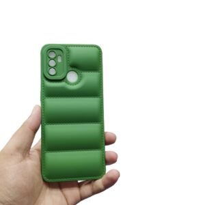 OPPO A53 Puffer Matte Case - OPPO A53, Green Down