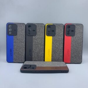 Vivo V23 5G ( V23 5G ) Soft Puffer Down Puffer Matte Case - Vivo V23 5G, Blue Leather