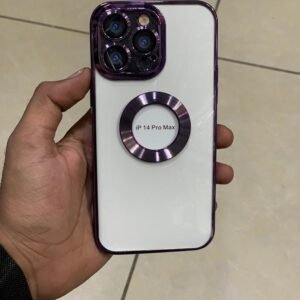 iPhone 14 Pro High Quality Clear Shockproof Case - Purple