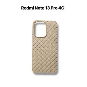 Redmi Note 13 Pro 4G / Poco M6 Pro 4G Woven Matte Case - Redmi Note 13 Pro 4G / Poco M6 Pro 4G, Golden Woven