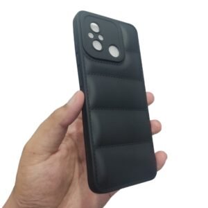 Redmi 12c Puffer Case - Redmi 12C, Black Down