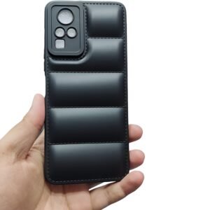 Infinix Zero X Pro ( Zero XPro ) Back Co Puffer Case - Infinix Zero X Pro, Black Down