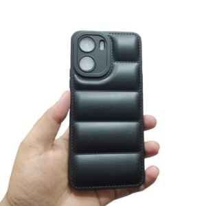 Vivo Y16 / Y02s Puffer Case - Vivo Y02s / Y16, Black Down