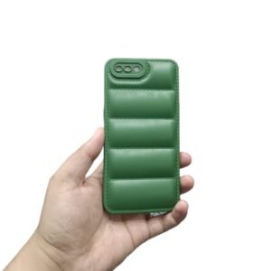 OPPO A3s / A12E Puffer Case - OPPO A3s / A12E, Green Puffer