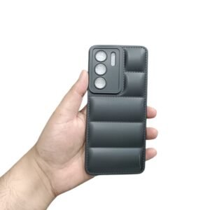 Realme C75 4G / C75x / C71 Puffer Case - Realme C75 4G, Black Puffer