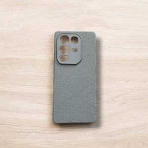 Infinix Not 50 4G / Note 50 Pro 4G Leather Woven Case - Not 50 / Note 50 Pro, Grey