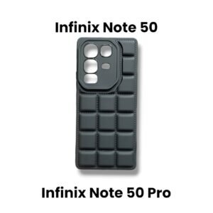 Infinix Note 50 4G / Note 50 Pro 4G Puffer Silicone Case - Note 50 /Note 50 Pro, Black