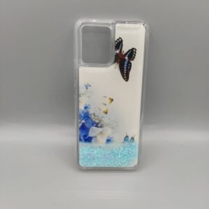 Realme 8 / Realme 8 Pro Stylish Glitter Case - Realme 8 / Realme 8 Pro, Sky Blue Butterfly