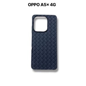 OPPO A5x 4G Leather Woven Case - OPPO A5x 4G, Black