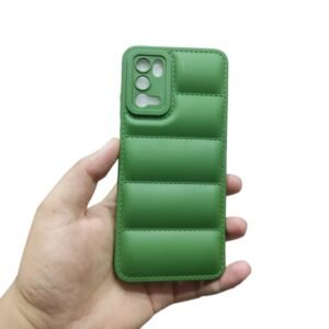OPPO A16 Puffer Case - OPPO A16, Green Down