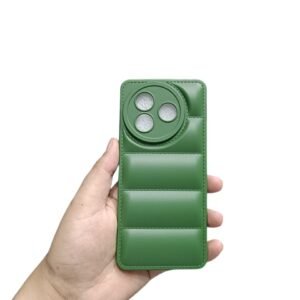 Itel S24 Matte Shockproof Case - Itel S24, Green Puffer