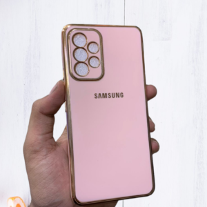 Samsung Galaxy A23 4G Air Baig Four Side Diamond Cut Clear Shockproof Case - Samsung A23, Pink Electro