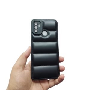 OPPO A53 Puffer Matte Case - OPPO A53, Black Down