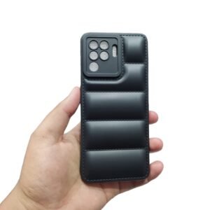 OPPO F19 Pro Puffer Case - OPPO F19 Pro, Black Down