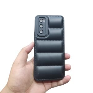 Vivo V20SE Puffer Matte Case - Vivo V20SE, Black Down