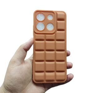 itel A05s Puffer Case - itel A05s, Brown Box