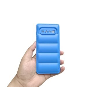 Samsung Galaxy S10 Plus Puffer Matte Case - Samsung Galaxy S10 Plus, Blue Puffer